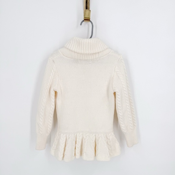 Cream Button-Up Knit Cardigan - Picture 3 of 3